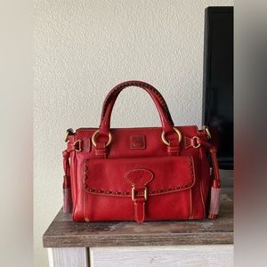 Dooney & Bourke Florentine Satchel In Red